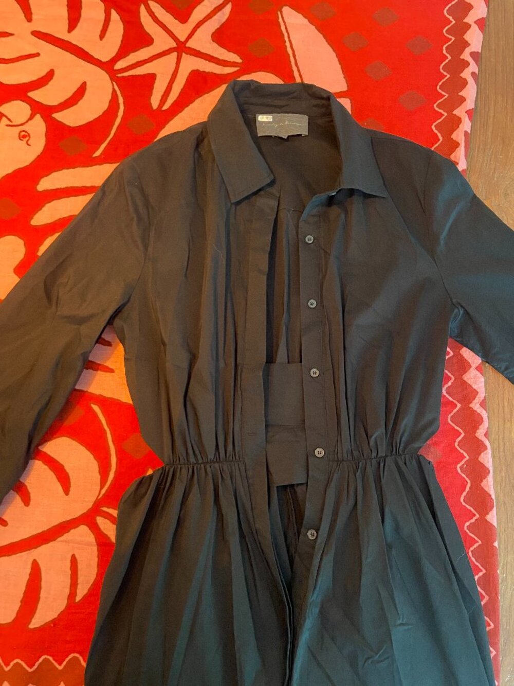 Black Anthropologie Shirtdress Sunday in Brooklyn